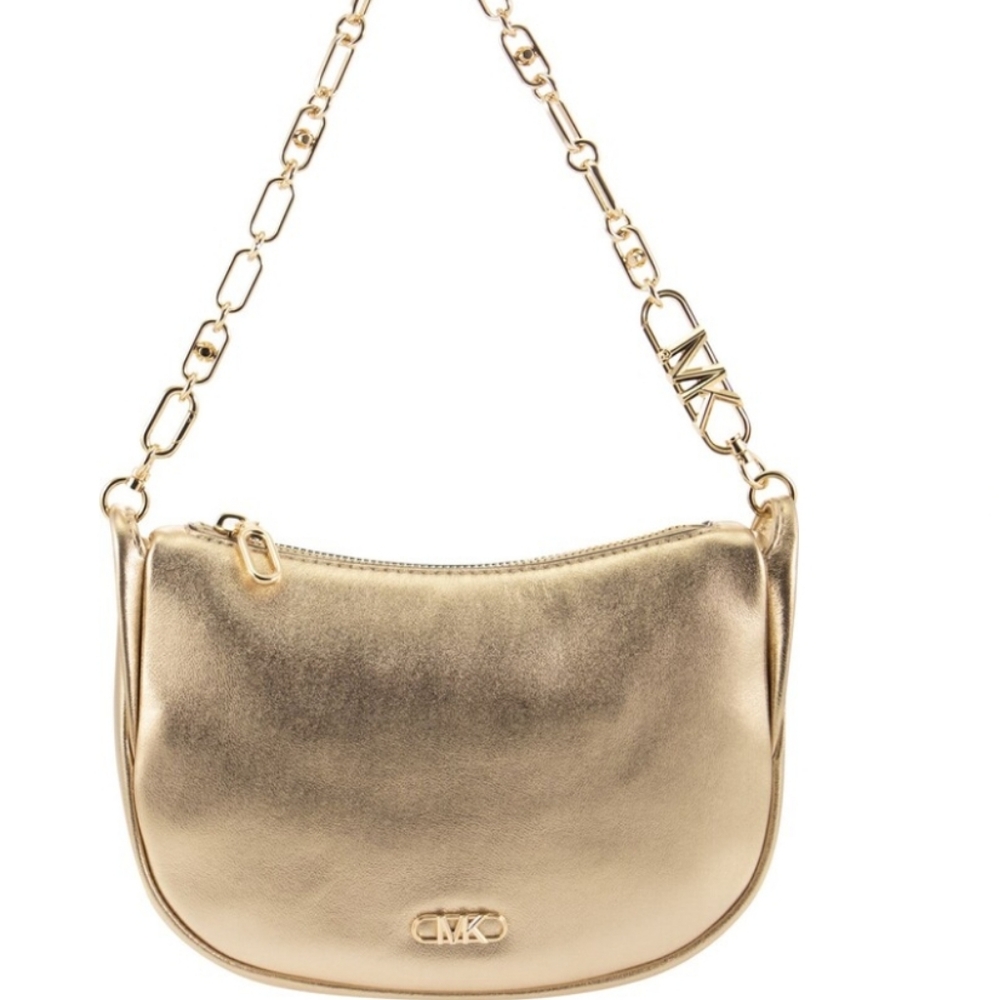 NEW MK Michael kors hand bag in gold